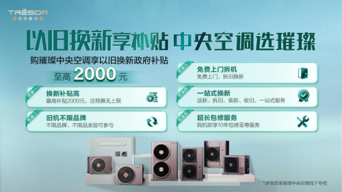 国家政策以旧换新助力用户体验升级凯发国际平台璀璨中央空调积极响应(图4)